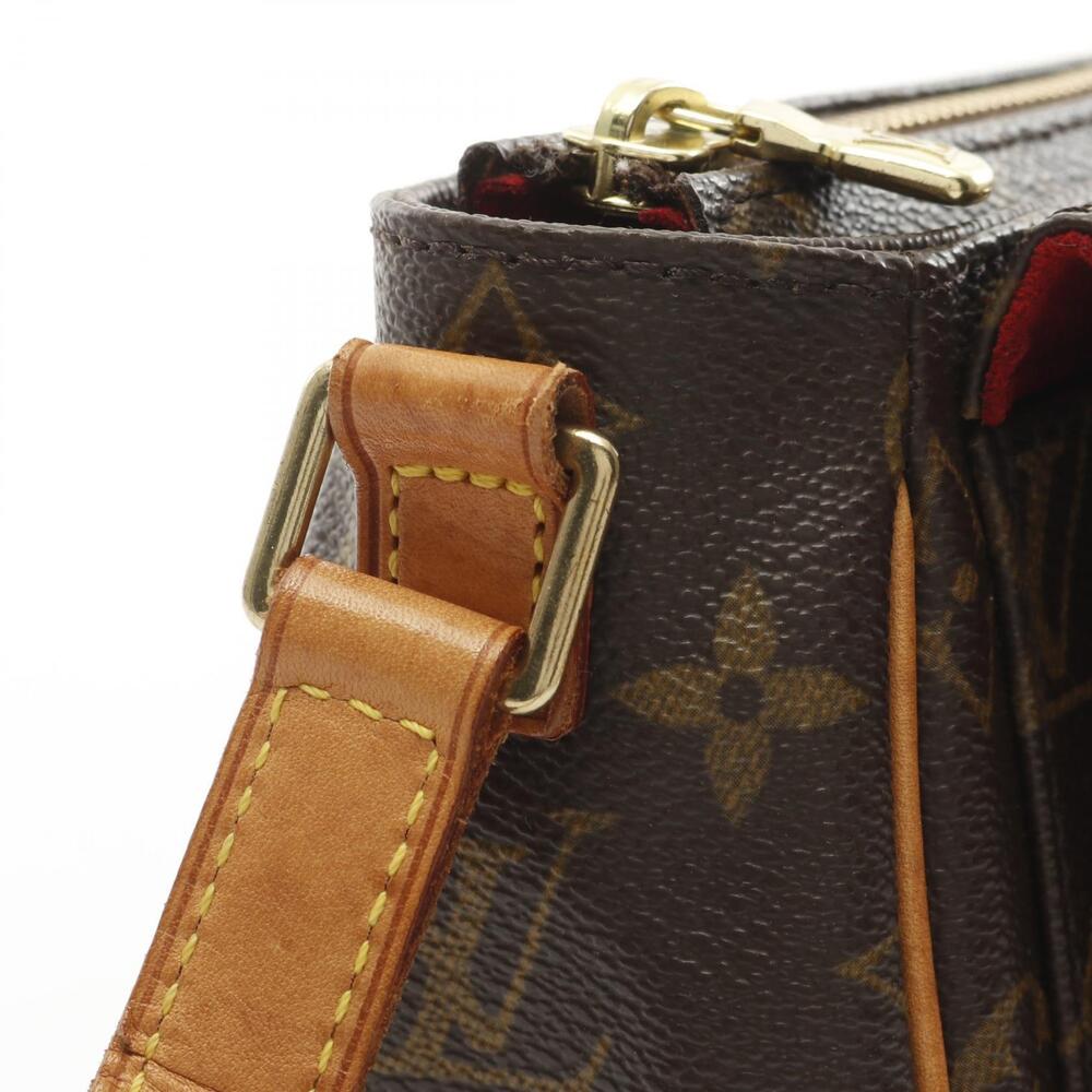Louis Vuitton Vivacite Shoulder Bag Canvas Leather Monogram Brown - Picture 6 of 10
